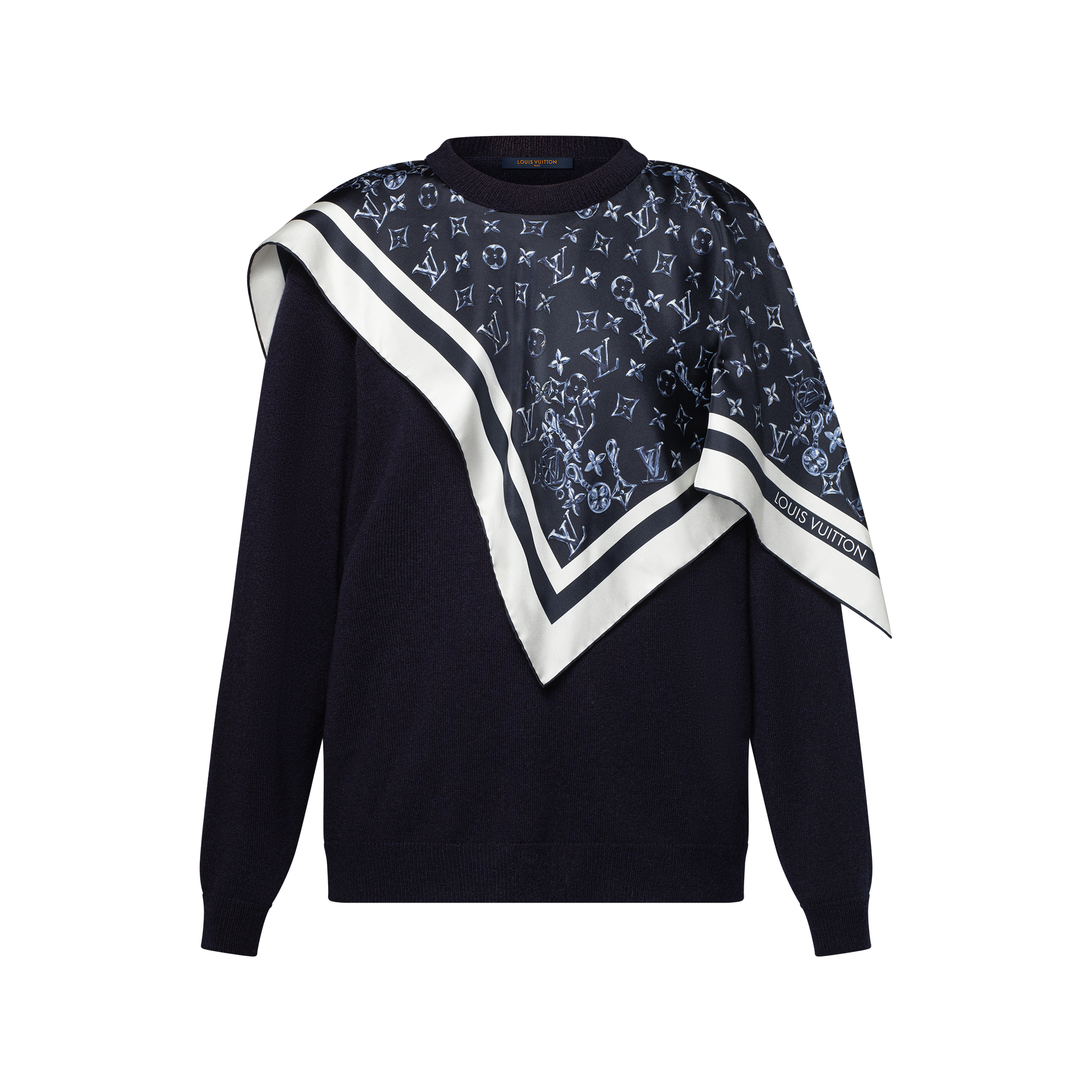 Silk Insert Cashmere Pullover - Ready-to-Wear | LOUIS VUITTON